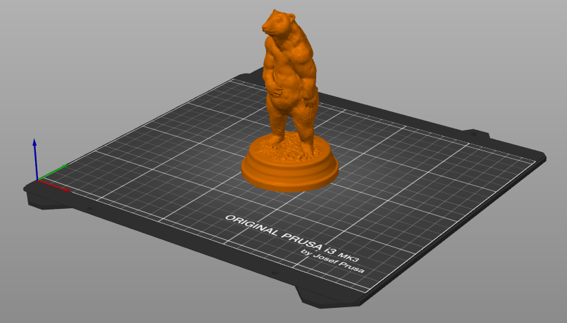design of bear on prusaslicer