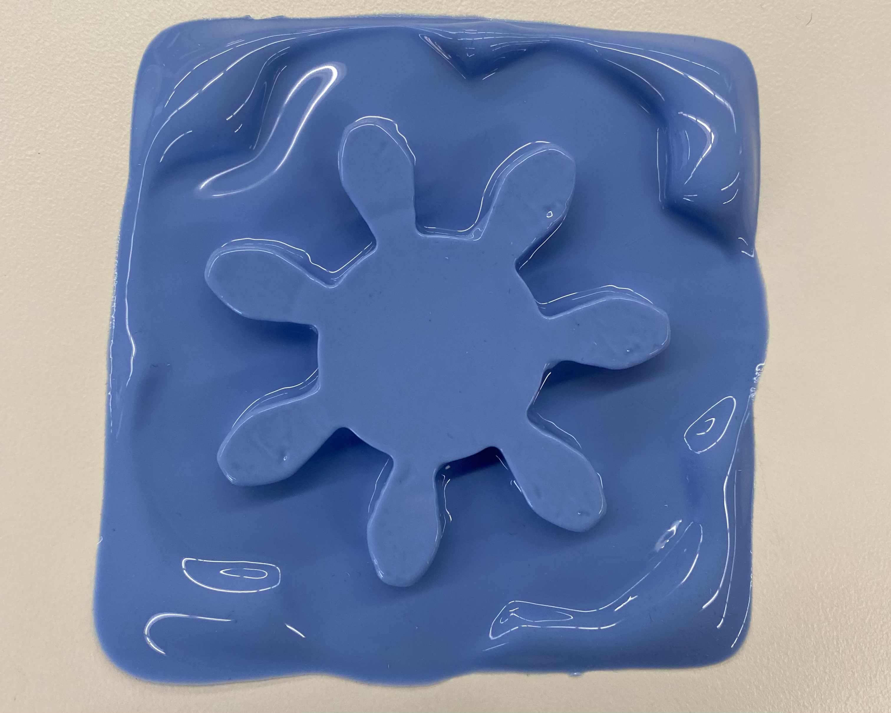 ready blue mold of gear-flower